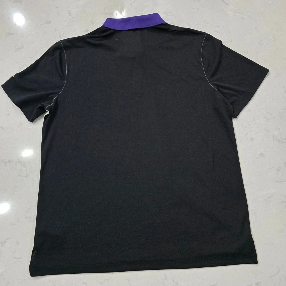Nike Baltimore Ravens NFL Dri-FIT Polo Shirt Mens XL White Black Purple NWT